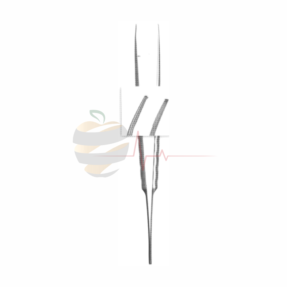 1x2 Curved Diamond Dusted Forceps (SS)
