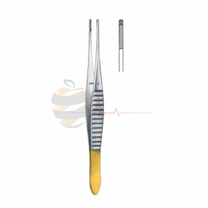 DeBakey Micro Profile Tweezer (16cm, Gold-Plated End)