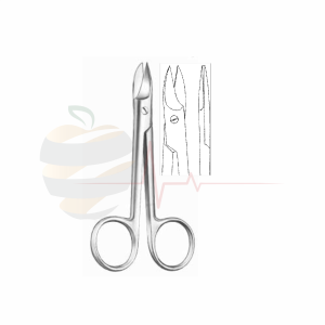 Beebee Straight Wire Cutting Scissors – One Toothed 10.5 cm / 4 1/8"