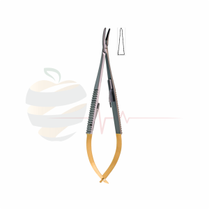 Castroviejo Micro Needle Holder – Straight, TC (With Lock) 14 cm / 4 3/4"
